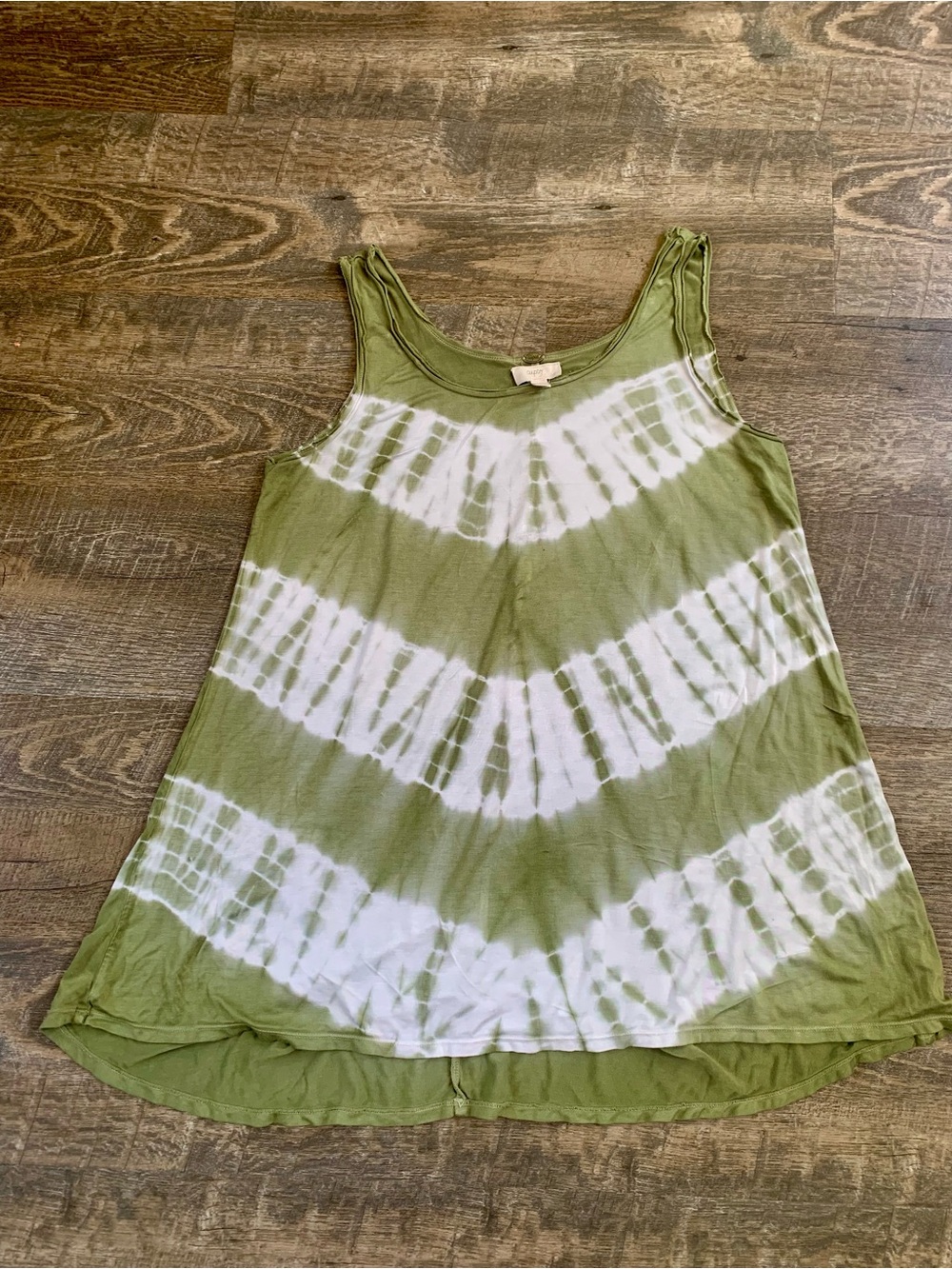 Cupio for AnthroologyWomen’s Olive Green Tie-Dye Tank Top